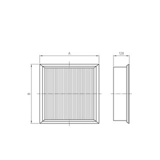 Filter cassette 128mm